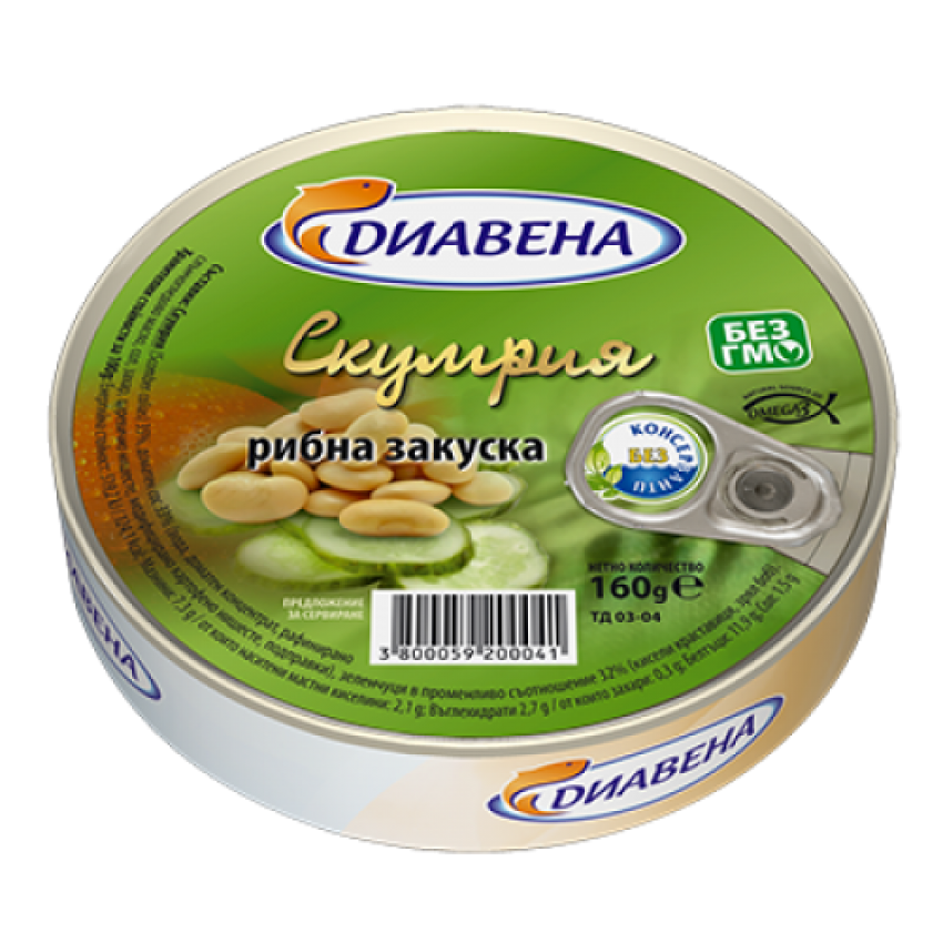 Скумрия рибна закуска - Диавена - 0,160