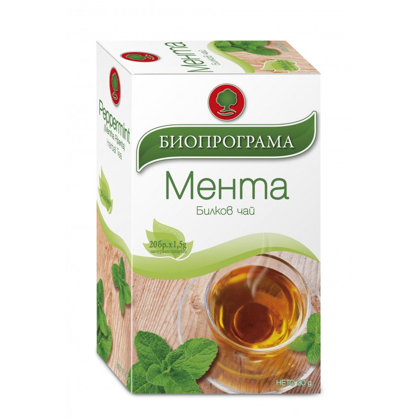 Мента билков чай - Bioprogramme - 20 бр.