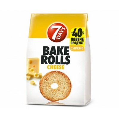 Чипита България 7 Days Bake Rolls Сирене - 112 гр.