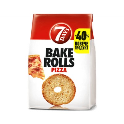 Чипита България 7 Days Bake Rolls Пица - 112 гр.