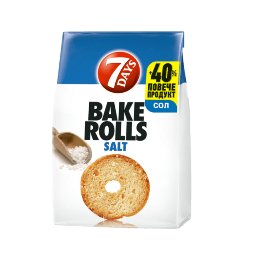 Чипита България 7 Days Bake Rolls Сол - 112 гр.