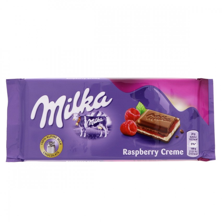 Крем с малини Milka - 100 гр.