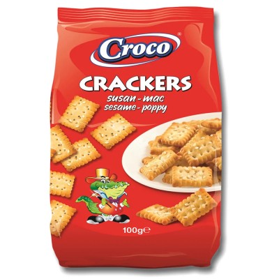 Дамакра ООД - Croco Brezel crackers сусам - 250 гр.